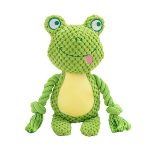 Jouet pour chien en peluche douce et écologique de qualité supérieure, avec corde, design de dessin animé, pour usage intérieur - Product Image 5