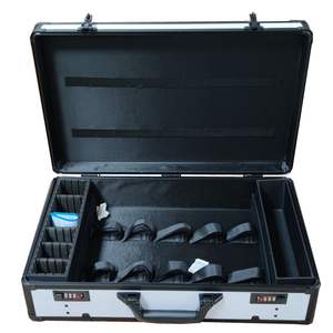 Caja de Herramientas portátil para peluquero profesional, maletín de aluminio para llevar cortauñas, color blanco - Product Image 5