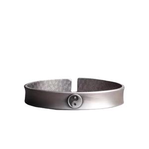 Bracelet Électroplaqué Yin-<span class=keywords><strong>Yang</strong></span> Poisson <span class=keywords><strong>Tai</strong></span> <span class=keywords><strong>Chi</strong></span> Huit Trigrammes Tendance Nationale Personnalisé Rétro Bijoux Ajoureurs Fabrication Sur Mesure - Product Image 1
