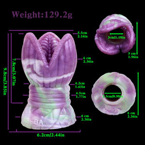 All'ingrosso a forma di fiore pene maschile Stroker in Silicone cazzo ingrandire manica Mini masturbatore tazza per gli uomini cavo anale plug Sex Toys - Product Image 6