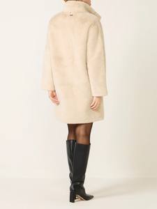 Abrigo Grueso de Lana y Mezcla de Piel de Zorro Blair con Cierre de un Solo Botón, Cálido, Antiarrugas y Esponjoso para Invierno - Product Image 3