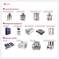 Ketel Sup Gas Stainless Steel Komersial Kapasitas Besar Profesional 3 Tungku Panci Stok Besar dengan Keran untuk Hotel