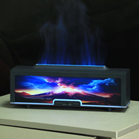 3D Flamme Creative Volcano Air Humidificateur Couleur Motif Aromathérapie Huile Essentielle Diffuseur Deux Couleurs Aromathérapie Machine YS