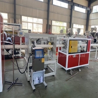 Ligne d'extrusion de tuyaux en plastique PP PE PVC PC PS à double vis entièrement automatique, machine de fabrication de tubes en plastique pour la production industrielle de tuyaux