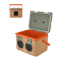 Sac isotherme 15L avec compresseur pour haut-parleur, boîte de rangement alimentaire en PE, pour la plage, les voyages et les rafraîchissements en extérieur