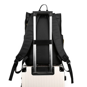 Người đàn ông của Trọng lượng nhẹ công suất lớn Ba lô giản dị hai dây đai cho du lịch ngoài trời nylon thời trang đơn giản máy tính xách tay túi polyester lót - Product Image 6