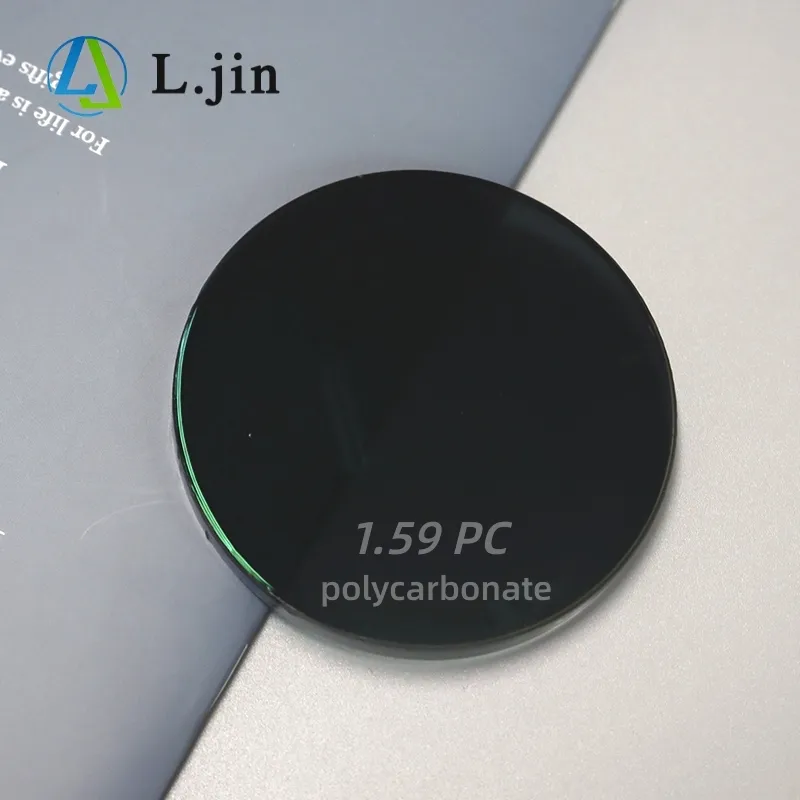 제조업체 광학 1.59pc photochromic AR 스핀 caoting 비구면 완성 사진 회색 단일 비전 hmc 렌즈 유리