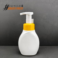 Bouteilles de savon mousse HDPE colorées de 300 ml et 500 ml, de haute qualité, en stock, avec pompe moussante pour le lavage du visage et des mains
