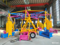 Nouveau manège carrousel volant pour adultes, pour parcs d'attractions intérieurs/extérieurs, 24 places, 12m, en fibre de verre et acier