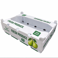 Boîte en plastique ondulé PP pour fruits et légumes, taille et impression personnalisées pour la logistique de la chaîne du froid et la commercialisation en supermarché