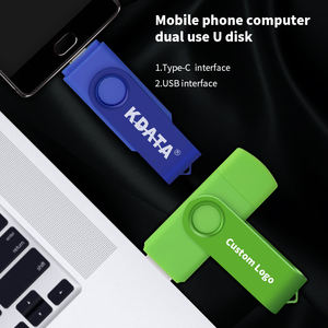 KDATA <span class=keywords><strong>Office</strong></span> แฟลชไดรฟ์แบบ USB 16GB ของแท้8GB ชนิด C 64GB 32GB 128GB โลโก้ที่กำหนดเองหมุนได้3.0 OTG - Product Image 1