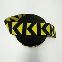 Bande élastique personnalisée en nylon jacquard à motif rayé avec logo tissé pour la taille des sous-vêtements