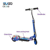 Toptan 50kg Taşıma Kapasiteli Çocuk Elektrikli Scooter 8-10km/s Maksimum Hız PU Tekerlekler Kayışlı Tahrikli Günlük Kullanım İçin E-Scooter