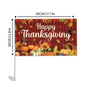 Bandera para Ventana de Auto con Tema de Acción de Gracias, 12x18 Pulgadas, Logotipo Personalizado, Precio Económico - Product Image 5