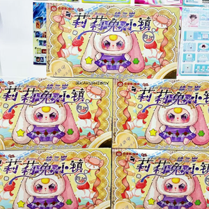 100% Auténtico, Caja de 6 Piezas, Muñecos de Peluche de Vinilo Kawaii de la Serie Three Lily Rabbit Town V4, Regalos Creativos y Lindos de PVC para Niños - Product Image 5