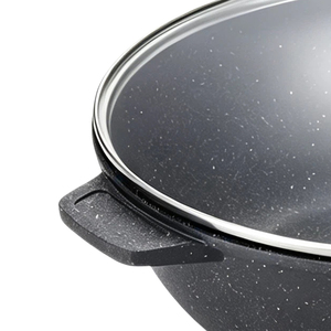 Wok professionnel en alliage d'aluminium de qualité supérieure pour la cuisine chinoise traditionnelle et les services de traiteur - Product Image 2