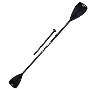 Pagaie de kayak pliable en quatre sections, 2,1 m, noire, légère, portable, pour usage récréatif - Product Image 4