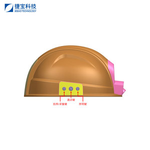 <span class=keywords><strong>Casque</strong></span> de sécurité intelligent 4G sans fil en ABS avec NFC et alarme antistatique pour zones de construction à haut risque - Product Image 5