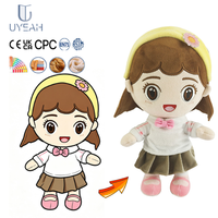 Uyeah CPC/CE/EN71 Poupée en peluche personnalisée, figurine de dessin animé, personnage de fille, couple, star d'anime, jouet en peluche, cadeaux pour enfants
