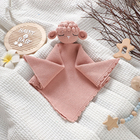 Manta de Seguridad para Bebés con Diseño de Oveja, de Algodón Puro y Suave, Linda Manta de Confort para Bebés