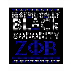 Modelli personalizzati Zeta Phi Beta Sorority Hotfix trasferimenti di strass per <span class=keywords><strong>vestiti</strong></span> di maglietta - Product Image 2