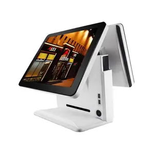 Wholesale touch screen monitor 15 Inch Dual Touch Screen POS All In One Machine Retail Shop