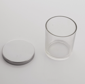 Bougies auriculaires portables, aromathérapie, thé en or clair, pot en verre, porte-bougie transparent avec couvercle galvanisé, 50 pièces - Product Image 3
