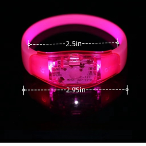 Pulsera LED Activada por Sonido de Silicona, Pulsera LED Intermitente para Fiestas y Conciertos - Product Image 4