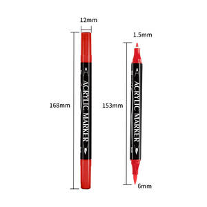 MagiArt防水双尖记号笔绘图永久工厂丙烯酸涂料记号笔 - Product Image 2