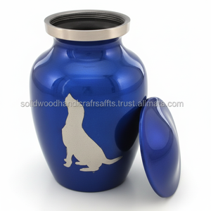 Venta caliente de latón para gatos y perros Urnas funerarias para mascotas para cenizas de gatos y perros Urnas al por mayor a bajo precio - Product Image 1