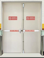 Puerta de Vidrio de Acero Inoxidable KABO SD-F Resistente al Fuego y Antirrobo, Certificación CE WH, Aislamiento Acústico, Pantalla Moderna de Fibra de Vidrio