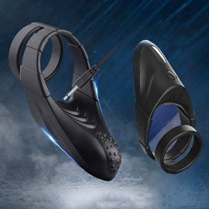 Dispositivo de estimulación para adultos, anillo vibrador para pene, color negro, juguete sexual vibrador para hombres - Product Image 2