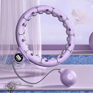 Cerchi di allenamento per donne regolabili <span class=keywords><strong>Hula</strong></span> Circle in plastica ponderata per adulti - Product Image 5