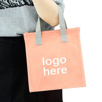 Sac à déjeuner isotherme portable Oxford avec logo personnalisé, sac à déjeuner réutilisable, sac à déjeuner isotherme avec grande ouverture pour les travailleurs et les étudiants unisexes