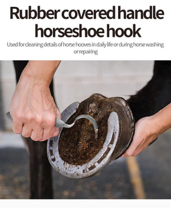 Couteau à sabots de cheval de luxe en acier inoxydable avec manche en plastique pour l'entretien des sabots et l'utilisation en salle de bain - Product Image 3