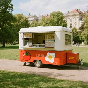 Camion de cuisine mobile populaire 2025 pour la vente de crêpes et de snacks en extérieur, avec équipement de cuisine, prix - Product Image 1