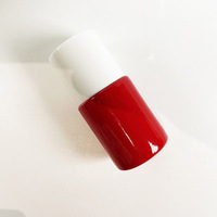 Flacon de vernis à ongles opaque en verre de 9 ml avec bouchon et pinceau pour base et couche de finition