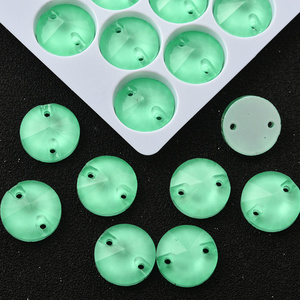 Strass Fluorescenti <span class=keywords><strong>Verdi</strong></span> OLeeya, <span class=keywords><strong>Pietre</strong></span> Grandi a Forma Piatta, <span class=keywords><strong>Cristalli</strong></span> da Cucire, Strass per Abbigliamento da Ginnastica - Product Image 5