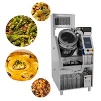 Robot de cuisson intelligent en acier inoxydable à économie d'énergie pour nouilles et riz, machine automatique pour faire sauter les nouilles et le riz