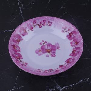 <span class=keywords><strong>Vajilla</strong></span> plana redonda ecológica personalizada, plato de plástico con borde corrugado de 5/6/7/8/9/10 pulgadas, plato de cena de melamina - Product Image 3