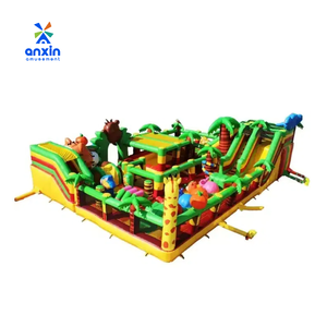 Château gonflable de conte de fées magnifique, château gonflable d'intérieur avec palmier - Product Image 1