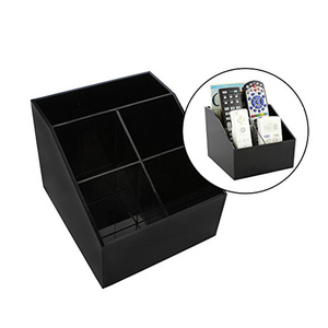 Chique preto acrílico caixa organizadora para escritório mesa papelaria - Product Image 3