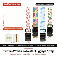 Sangle de bagage/ceinture de bagage personnalisée avec logo OEM ODM, accessoires de voyage robustes et tendance avec serrures TSA et codes.