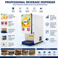 Distributeur de boissons double saveur personnalisé ODM pour bureau, machine à jus de fruits froids, distributeur de boissons commercial