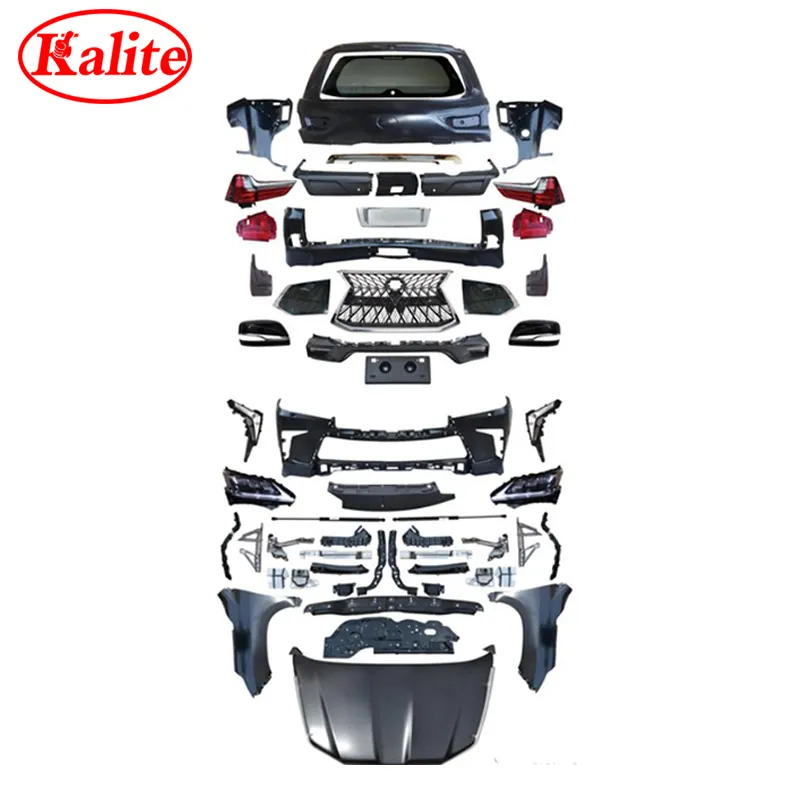 Kailite 153-Body kit comprende anteriore paraurti posteriore griglia con parafango faro grille 2010-2017 AGGIORNAMENTO A 2018 PER LEXUS 570 LX570