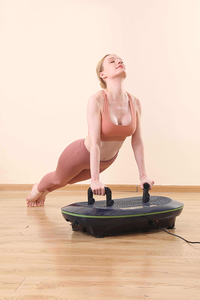 Plaque <span class=keywords><strong>vibrante</strong></span> d'exercice puissante à oscillation silencieuse pour tout le corps, à usage domestique, 3D, bon marché, 2026, avec poignées - Product Image 6
