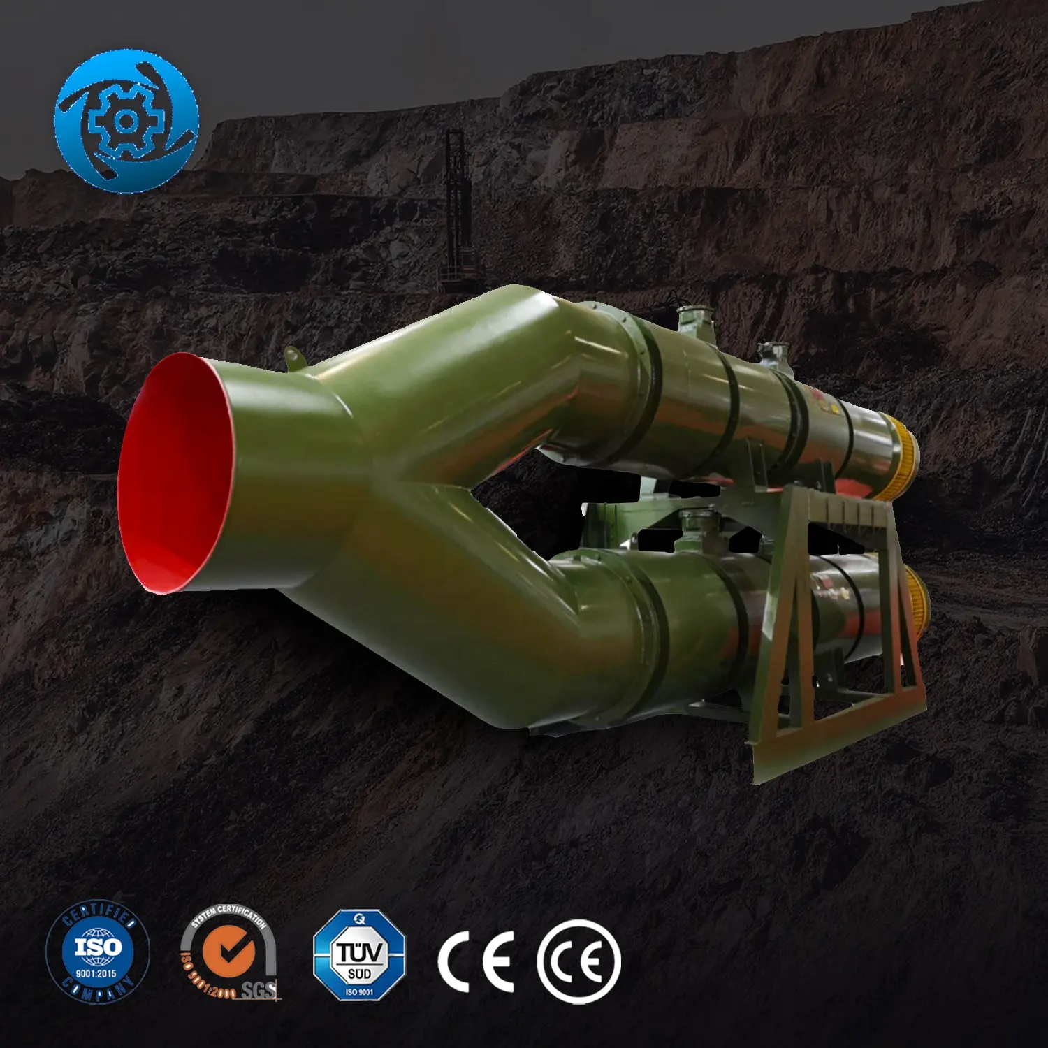 Al8-110 Tunnel-Luftsystem Geflügelhaus Kontrozyklonventilator gebrauchter Dieselkompressor Luftkühler Miner