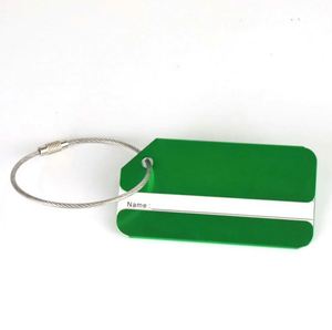 ป้ายติดกระเป๋าเดินทางแบบพิมพ์นูน ทำจากอลูมิเนียมอัลลอยด์ทันสมัย ทนทาน ป้ายชื่อกระเป๋าเดินทางสำหรับเครื่องบิน ป้ายโลหะสำหรับเช็คอิน ของขวัญสำหรับการเดินทาง - Product Image 1