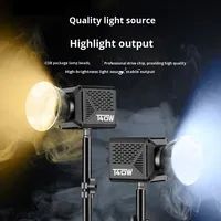 Kit Complet d'Éclairage Photo pour Streaming en Direct 40W, Lumière Blanche Chaude 2700K, Équipement Softbox COB, 14.8V 0.7kg, Vente en Gros