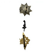 Badges métalliques personnalisés, épingles de revers en émail 3D en relief, insignes personnalisés plaqués antique pour uniforme et collection